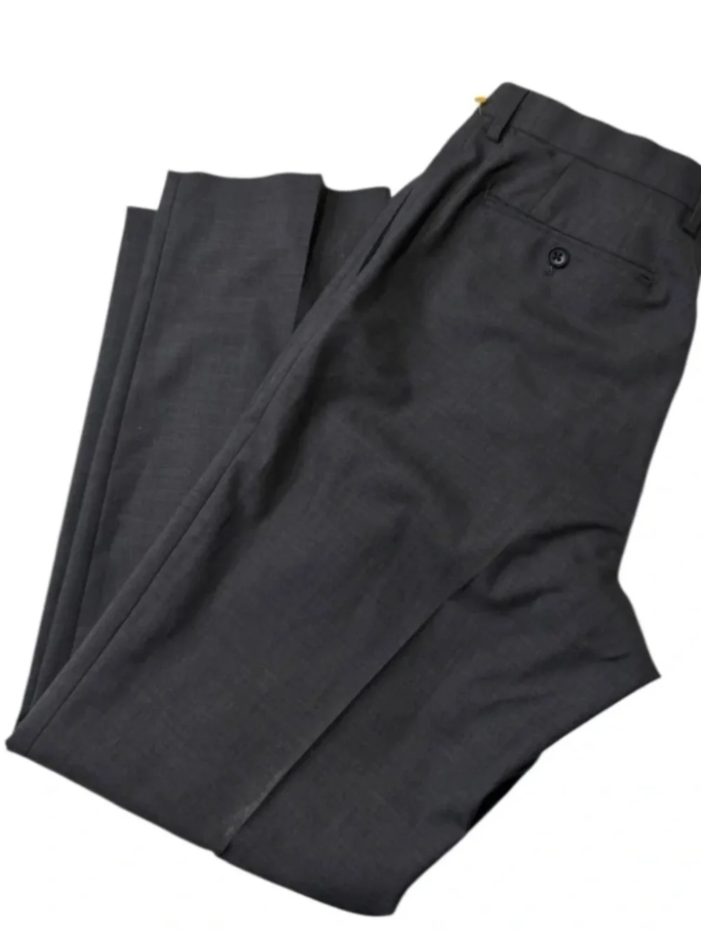 Banana Republic Classic Fit Gray 100% Wool Dress Pants 35/31 Tailored Trousers